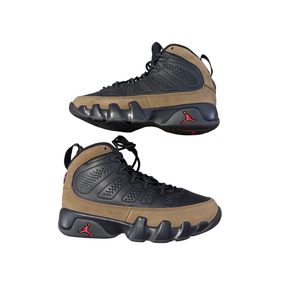 Jordan Air Jordan 9 Retro GS Kids 4Y Black Light Olive Brand New HV4574-030